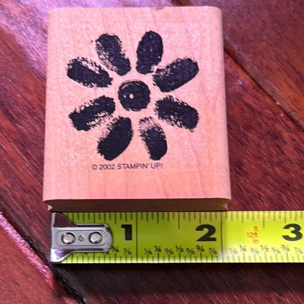 Stampin' Up! Black Floral Rubber Stamp
